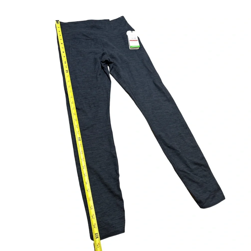 NWT Gaiam OM 7/8 High Rise‎ Petal Marled Legging Allover In Black Heather Size S - Picture 5 of 8